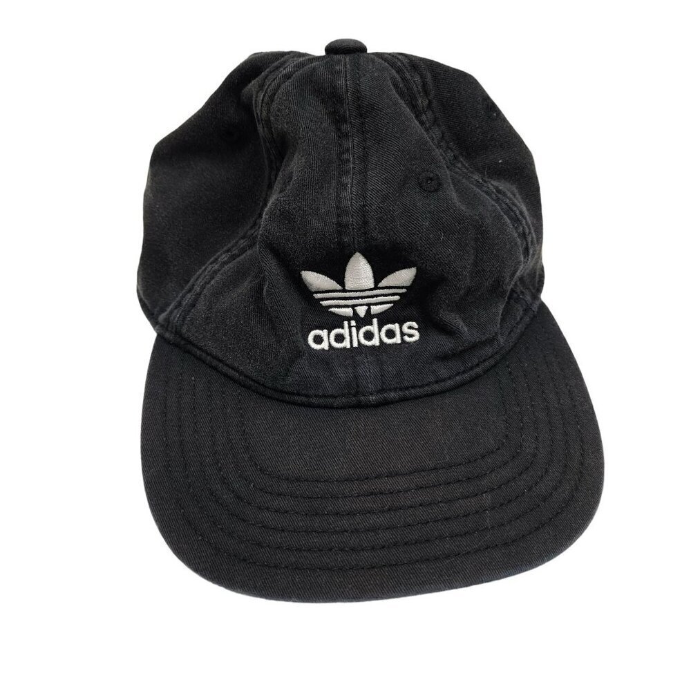 Adidas Men's Black Dad Hat Adjustable‎ Strap & Logo Classic Retro Fading